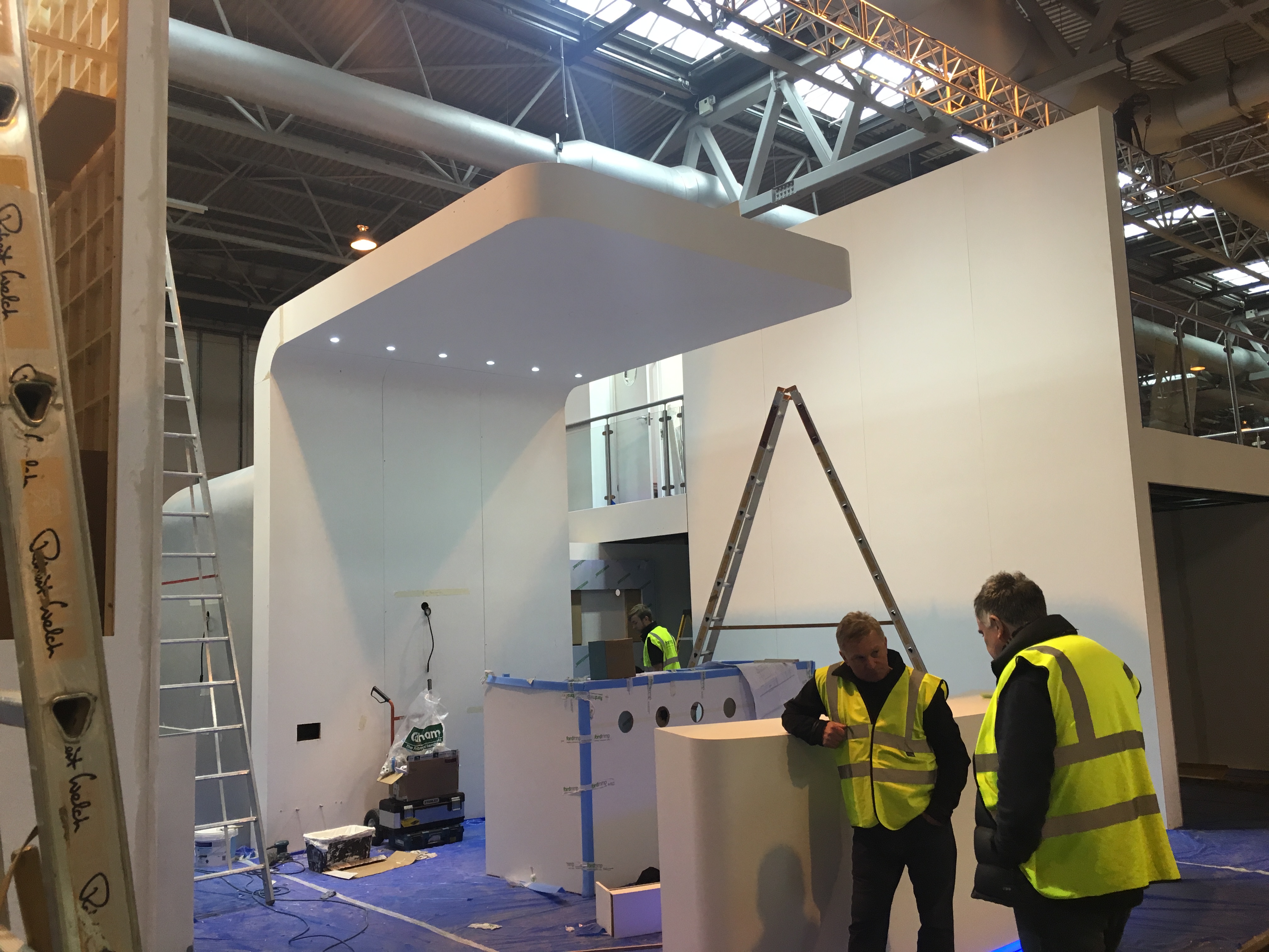 Ford MMP build exhibition stands for Ideal Standard and Sottini